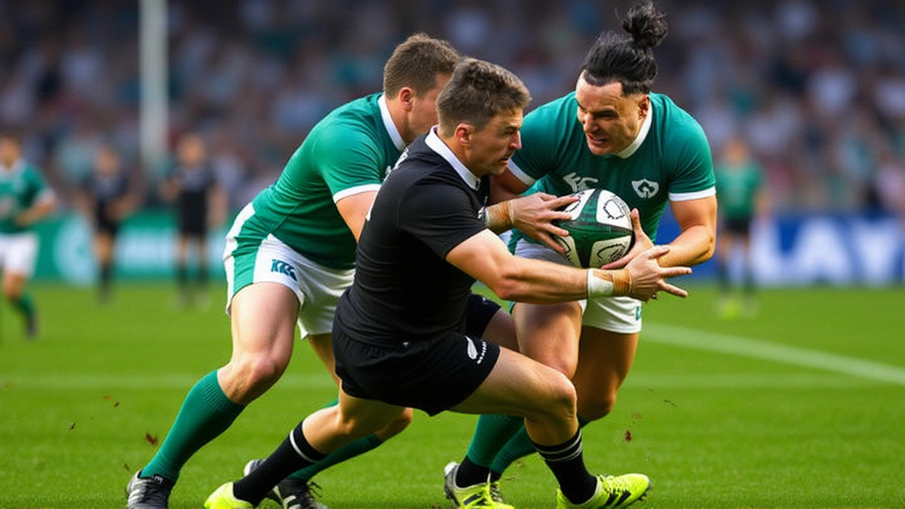 All Blacks Outlast Ireland 26-13 in Chicago Rematch After Red-Card Drama